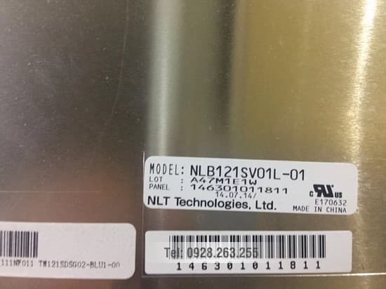 NLT NLB121SV01L-01 Màn hình NLT 12.1″ TN LCM 800×600 450nits WLED LVDS 20pins Màn hình NLT 12.1" TN LCM 800×600 450nits WLED LVDS 20pins NLT NLB121SV01L-01