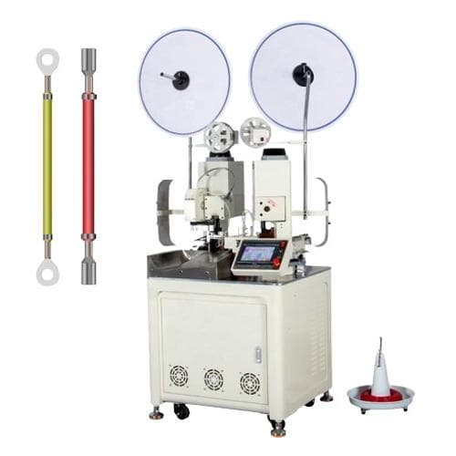 Máy ép nối tự động đầu dây cáp điện đôi, bóc và cắt dây TEK-ELECTRONIC CX-801 Máy ép nối tự động đầu dây cáp điện đôi, bóc và cắt dây TEK-ELECTRONIC CX-801