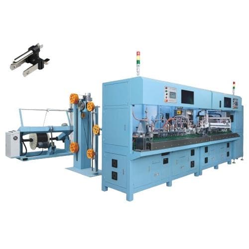 Máy bấm đầu cắm Nema 5-15P góc xuống, dây chuyền sản xuất dây nguồn TEK-ELECTRONIC CX-980 Máy bấm đầu cắm Nema 5-15P góc xuống, dây chuyền sản xuất dây nguồn TEK-ELECTRONIC CX-980